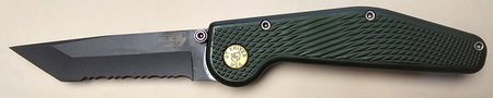 GT 100310  Tanto Serrated Green-nof